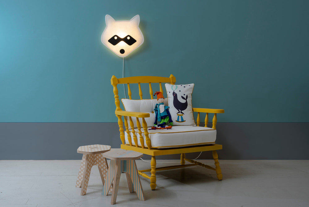 Applique Soft Light Masque Raton Laveur