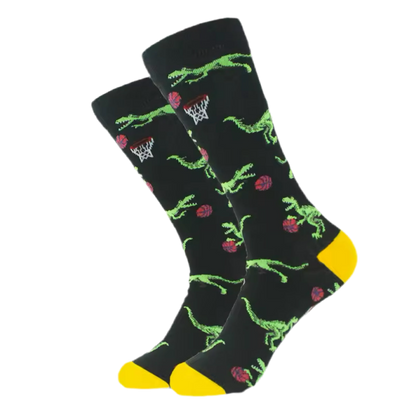 Dino-Basket Socks