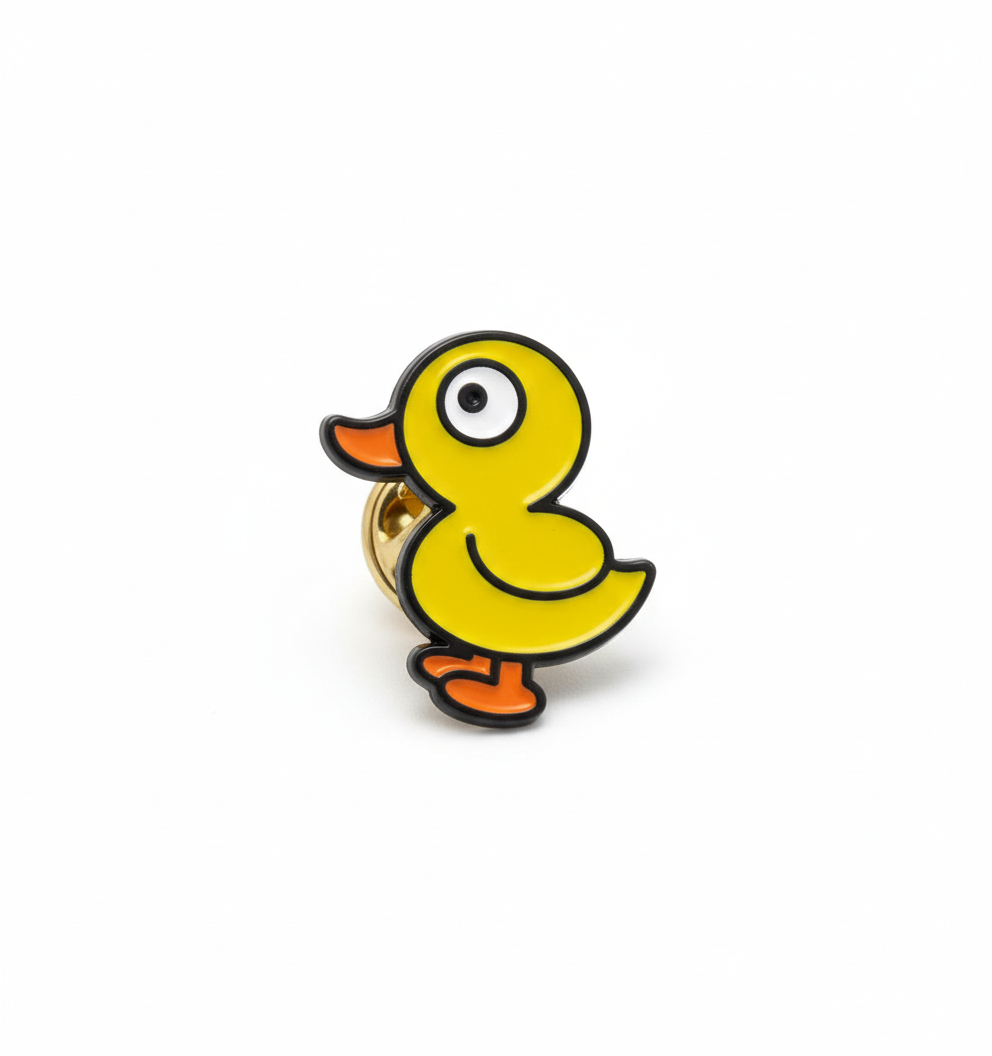 Standing Yellow Duck Pin