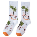 Chaussettes Flamants Roses Palmiers