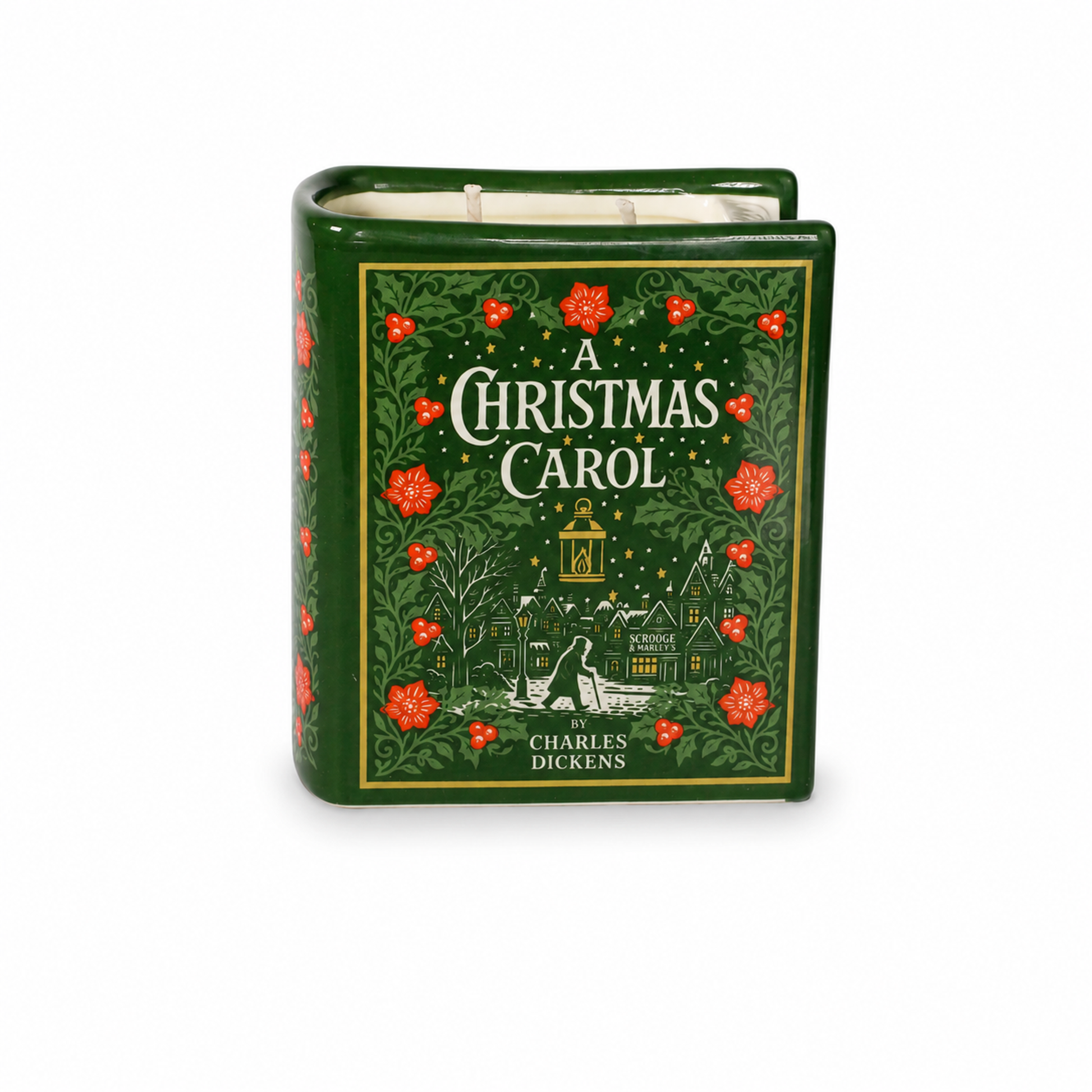 Bougie livre Un chant de Noël