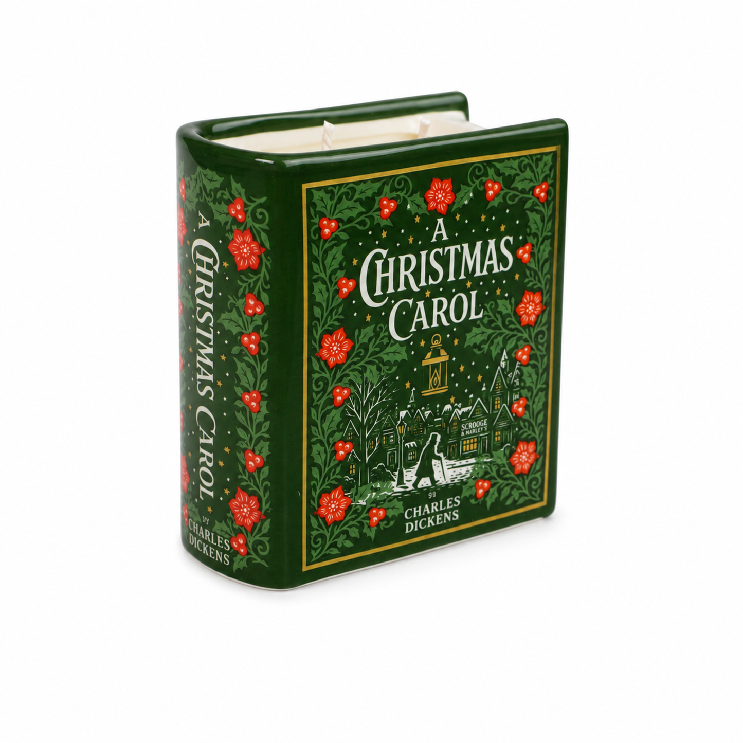 Bougie livre Un chant de Noël