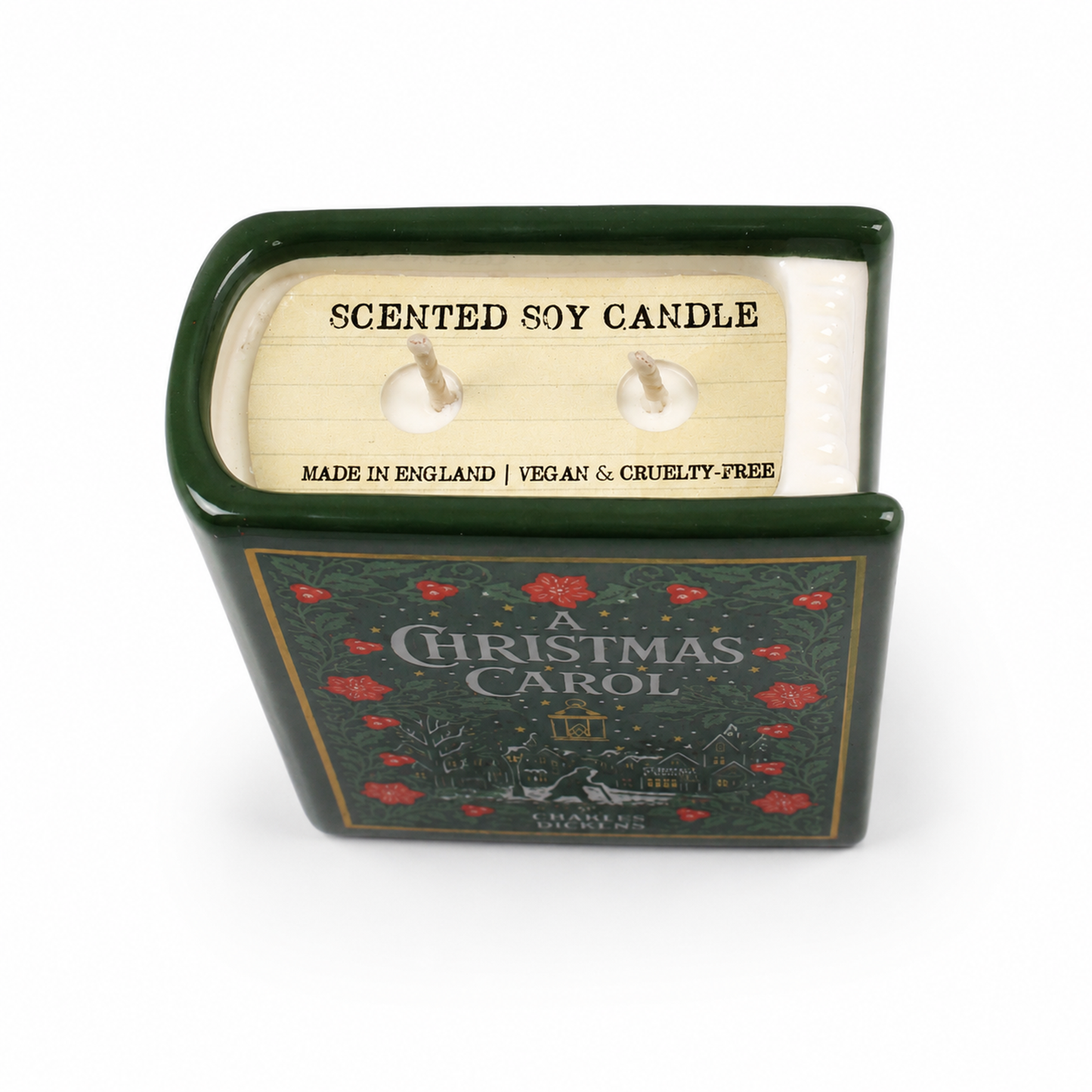 Bougie livre Un chant de Noël