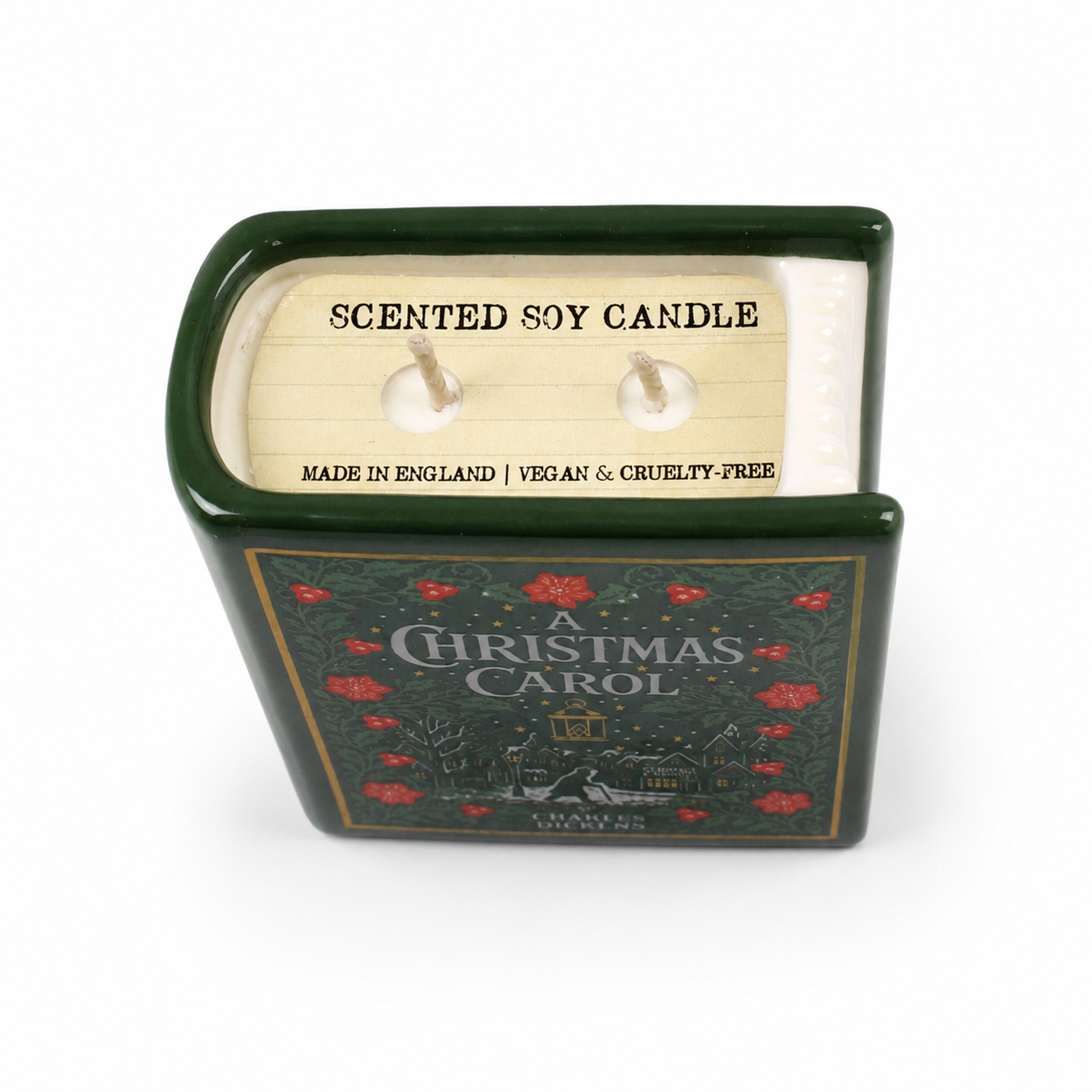 Bougie livre Un chant de Noël