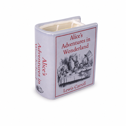 Bougie livre Alice au pays des merveilles 10 cm