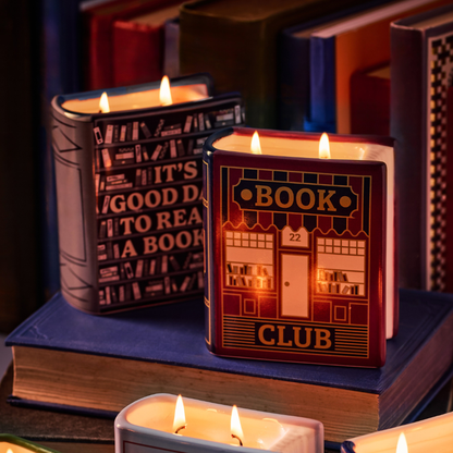 Bougie livre Pulteney Press - Book Club 10 cm