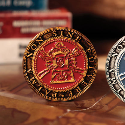 resident evil 4 set of two metal shooting gallery tokens fanattik