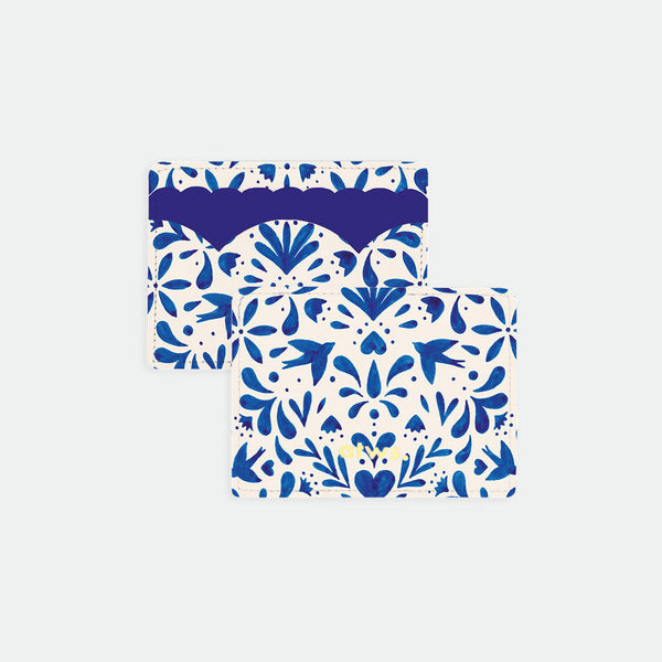 Blue swallows - Card holder
