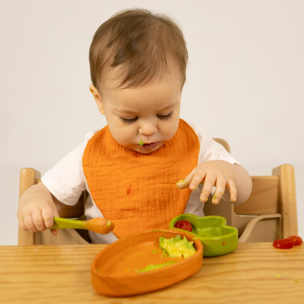 Cathy la Carotte – Ensemble assiette et cuillère bébé