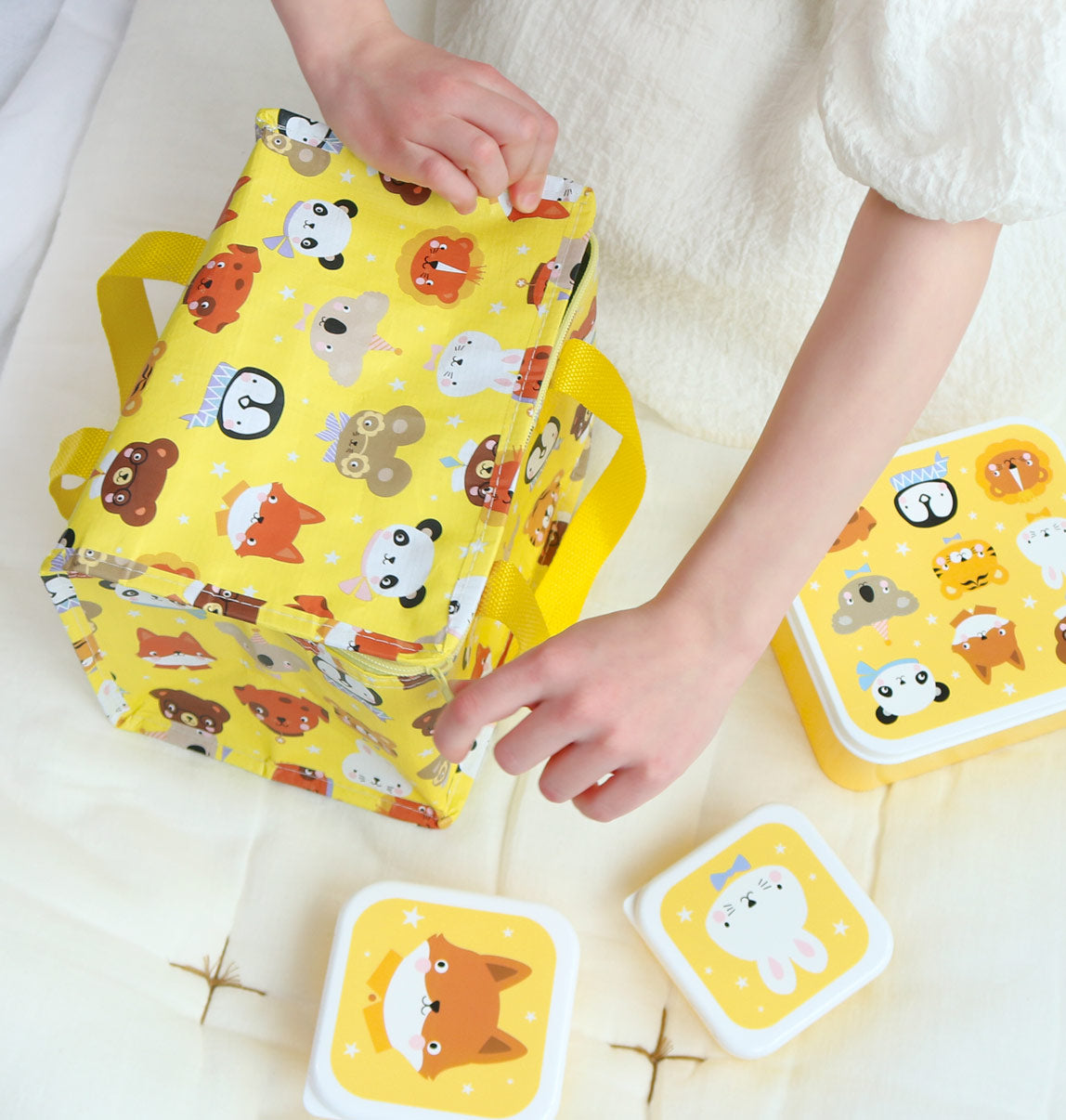 Sac isotherme enfant - Amis des animaux – vue 3 – A Little Lovely Company