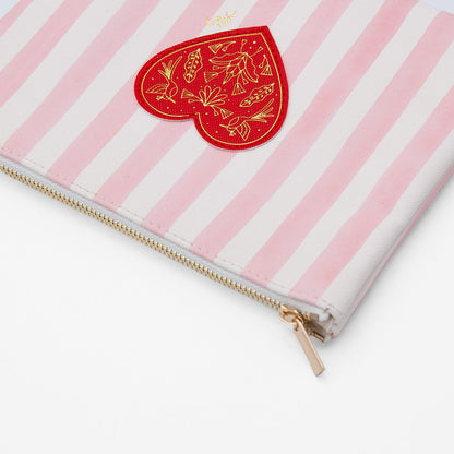 Pink Stripes - Pouch Bag