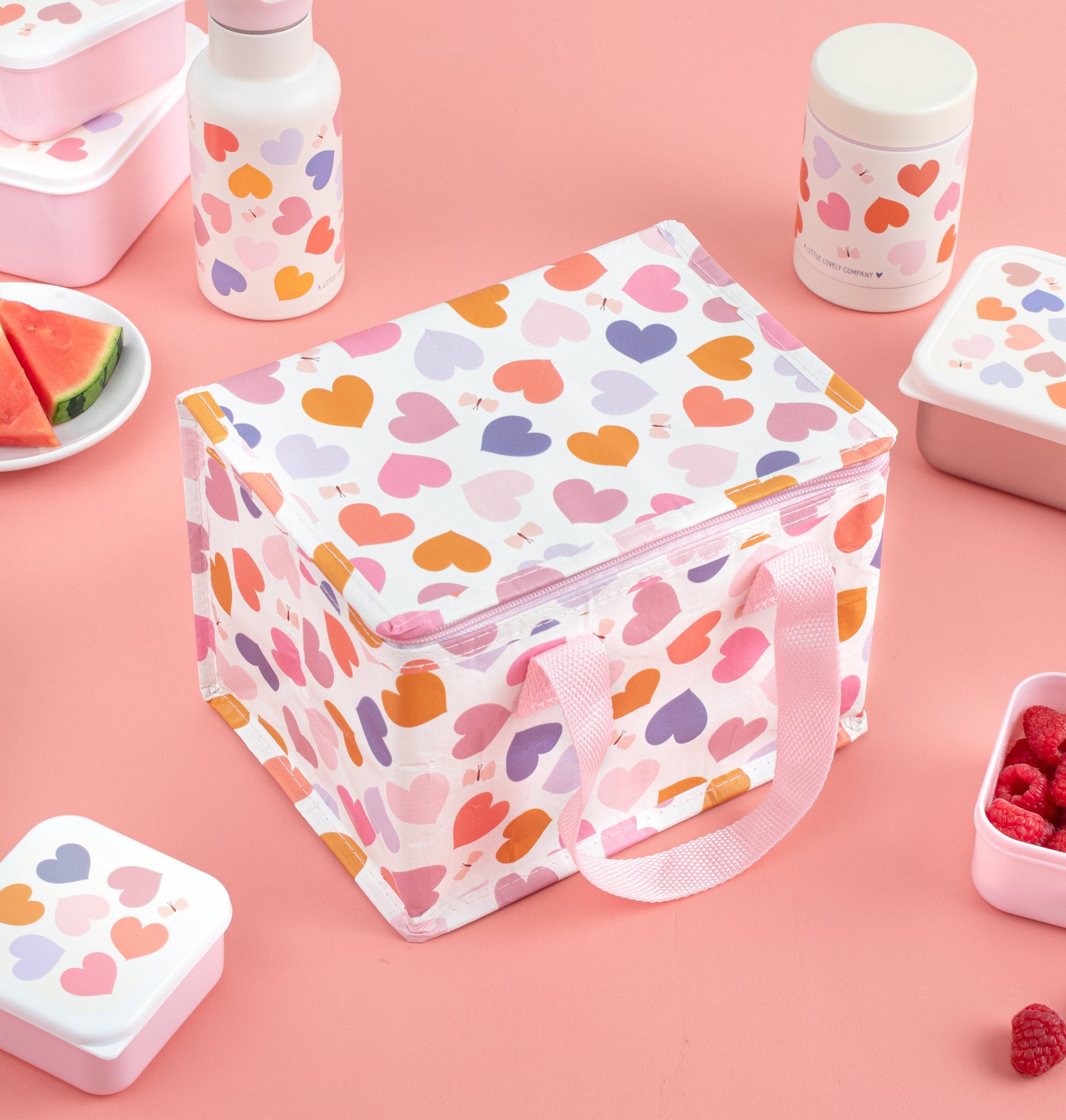 Sac isotherme enfant - Cœurs – vue 2 – A Little Lovely Company