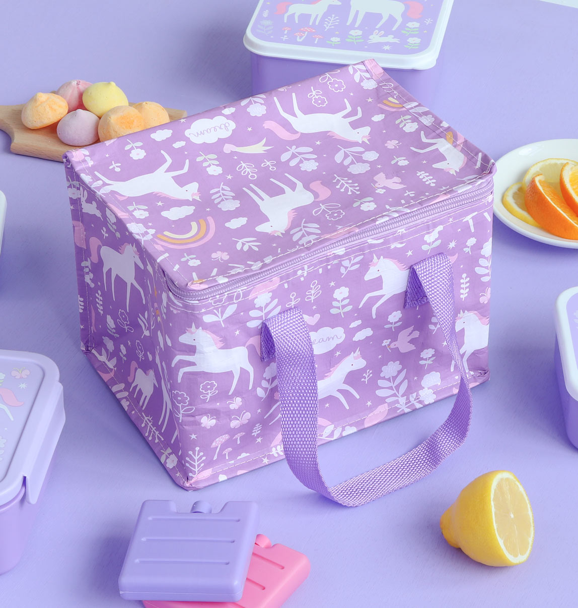 Sac isotherme enfant - Unicorn Dreams – vue 2 – A Little Lovely Company