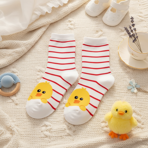 Duck Striped Socks
