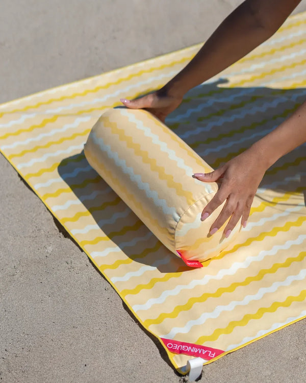 Inflatable microfiber beach cushion - BRISDA