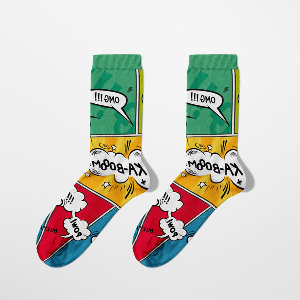 Kids' Comic Chronicles Socks
