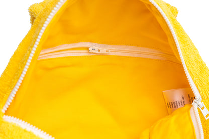 Lola Lemon terry cloth backpack