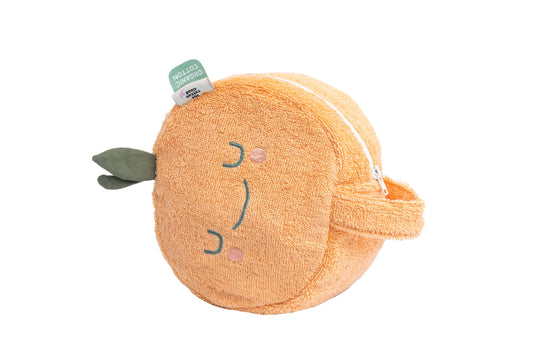 Mandy Mandarin fruit-shaped toiletry bag