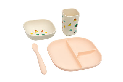 Tiny Bits Tangerine Dinnerware