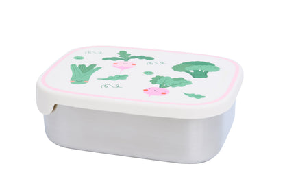 Veggie Pals Stainless Steel Lunch Box with Removable Compartments