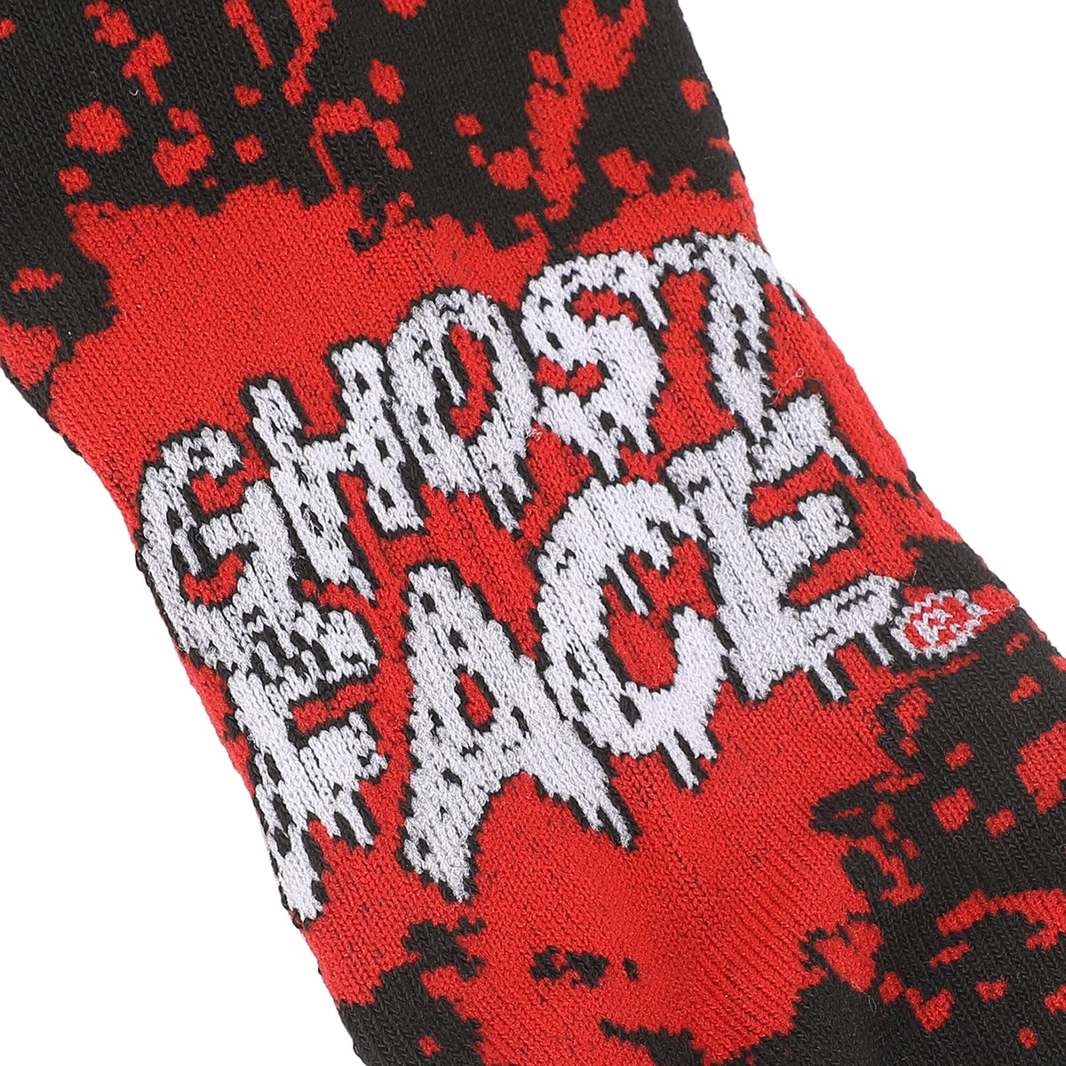 Chaussettes homme Ghost Face - Ghostface Mask avec texte et Splatter Athletic