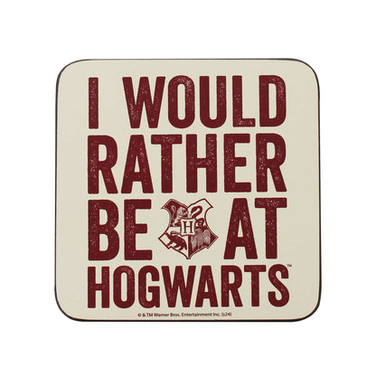 Sous-verre Harry Potter - Je préfèrerais être à Poudlard