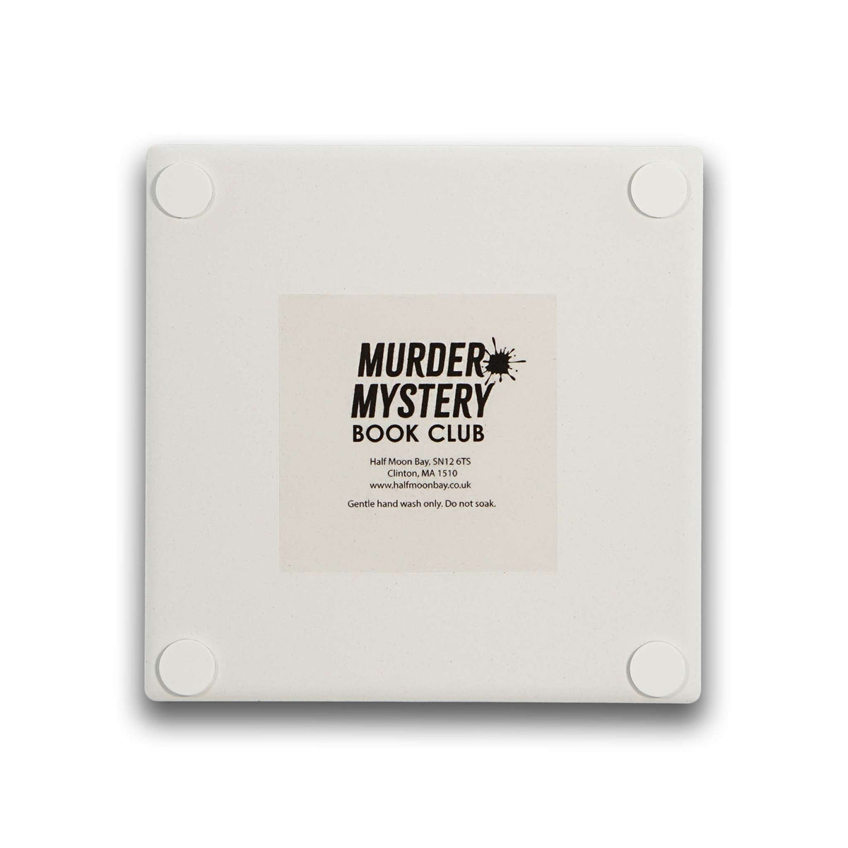 Sous-verre en céramique Murder Mystery Book Club Time