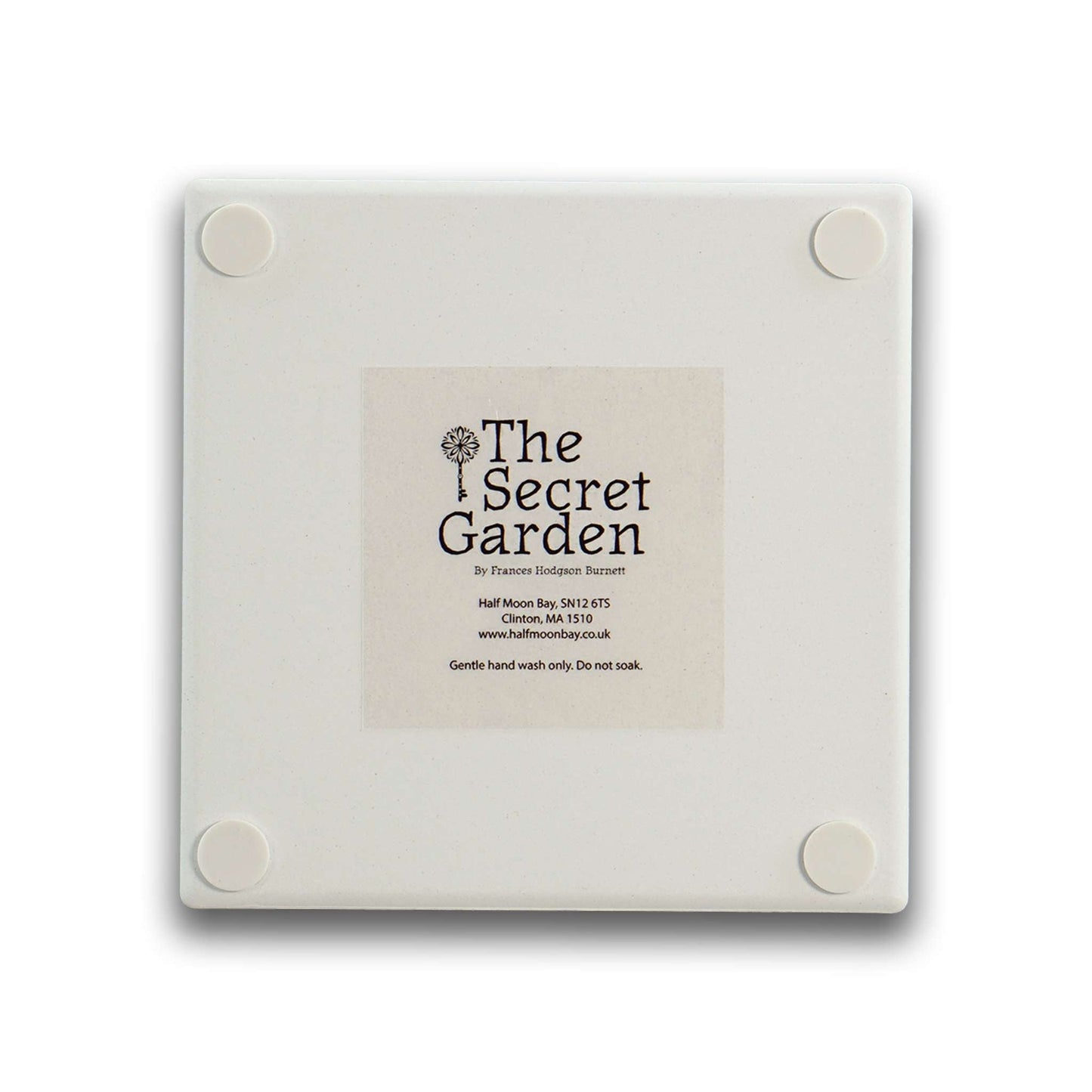 The Secret Garden Cream Ceramic Coaster