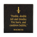 Sous-verre en céramique Shakespeare - simple Macbeth