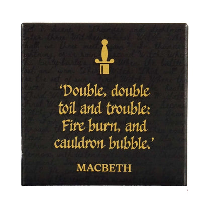 Sous-verre en céramique Shakespeare - simple Macbeth