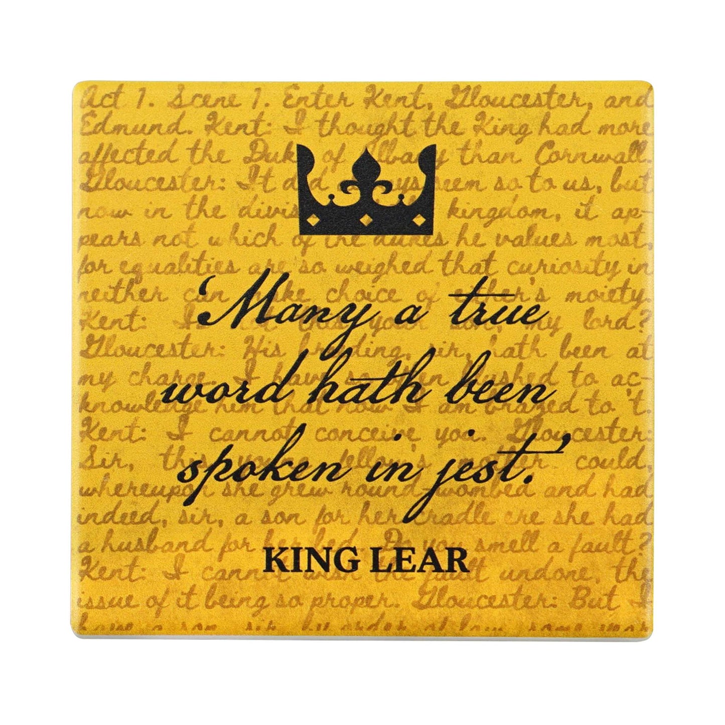 Sous-verre en céramique Shakespeare - Le Roi Lear