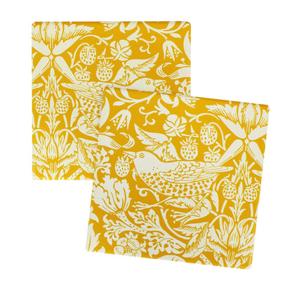 Set of 2 ACS William Morris Ceramic Coasters (Quince