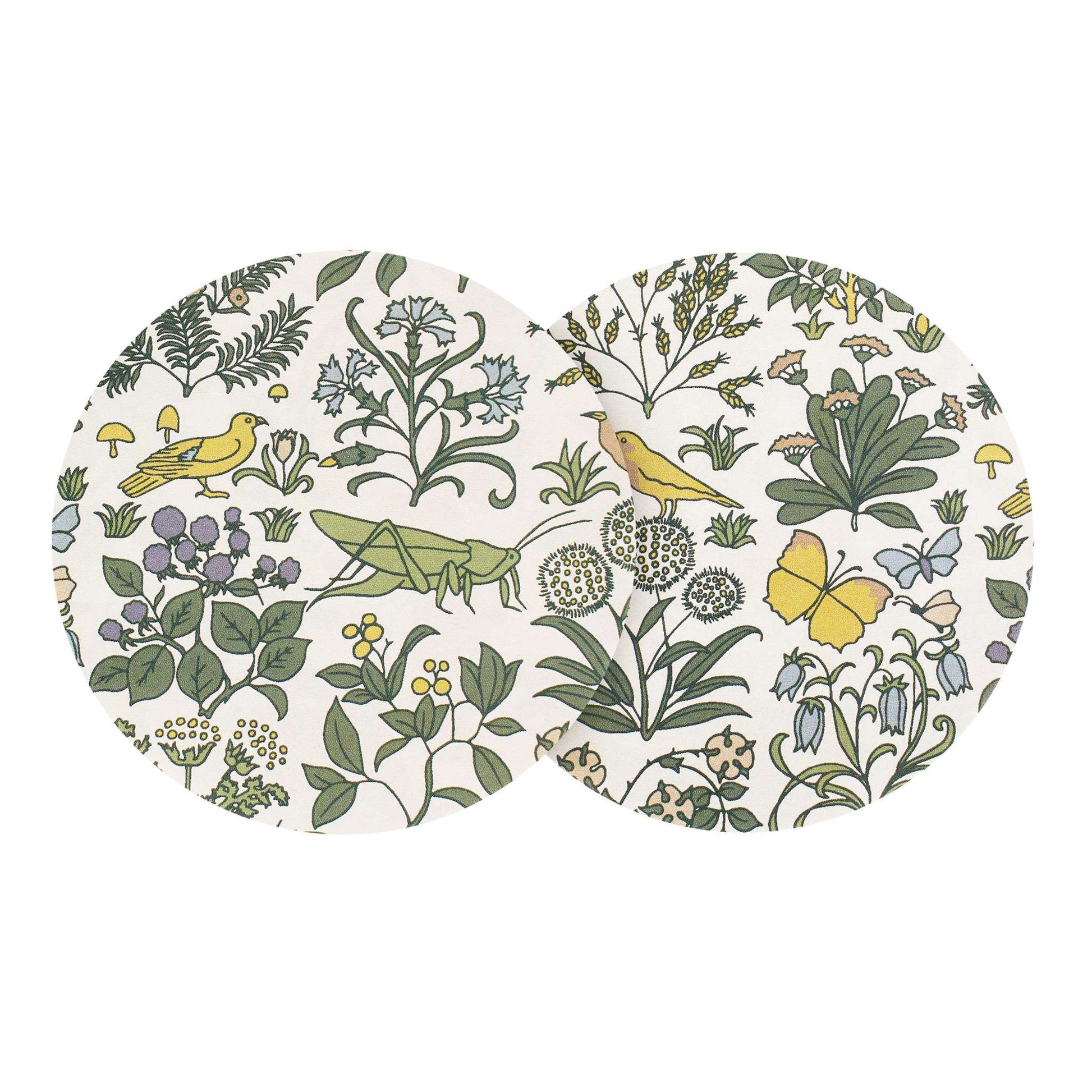 Dessous de Verre en Céramique Voysey Jardin Botanique Faune et Flore