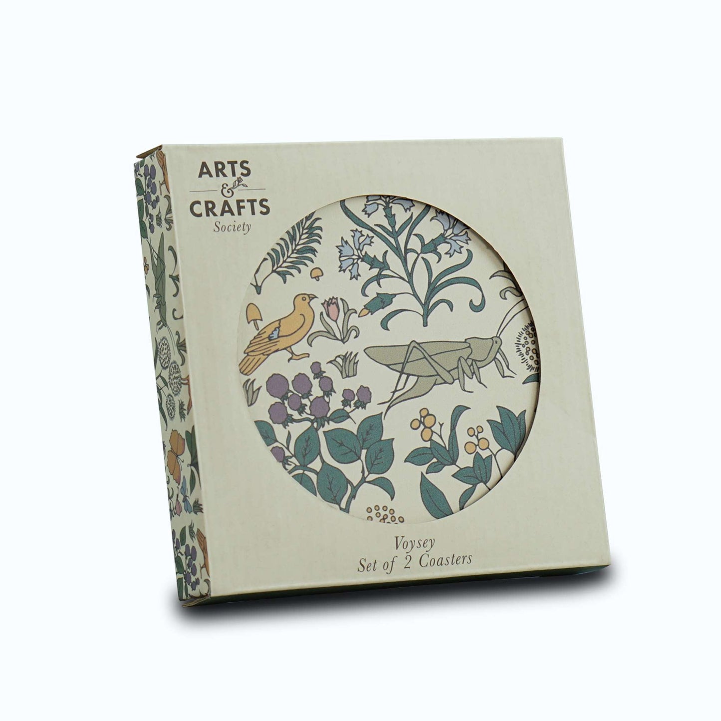 Dessous de Verre en Céramique Voysey Jardin Botanique Faune et Flore