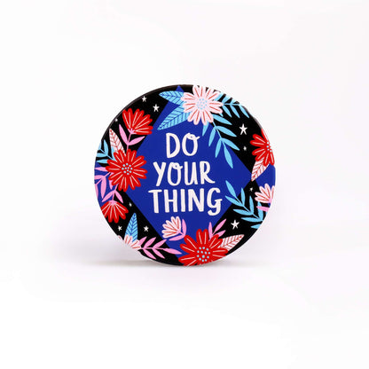Set of 4 Bonbi Forest Quotes Ceramic Coasters