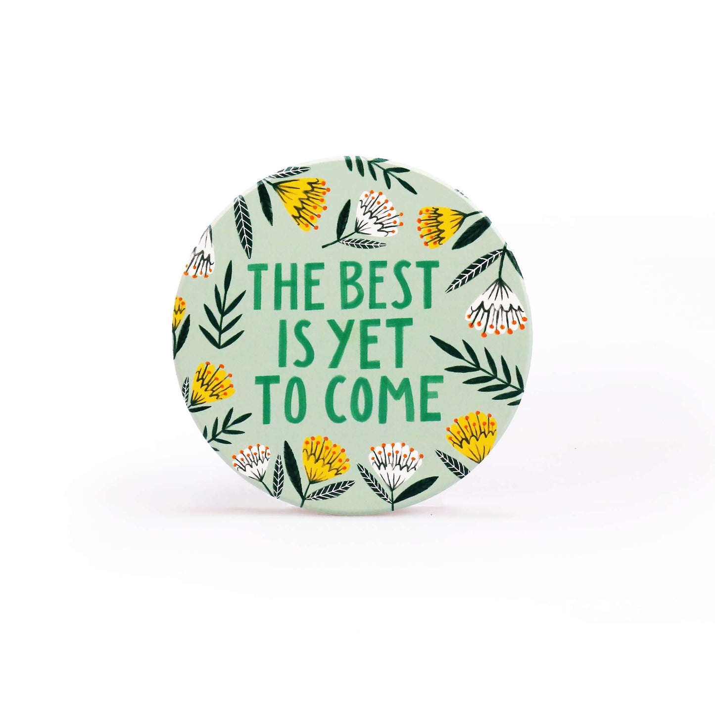 Set of 4 Bonbi Forest Quotes Ceramic Coasters