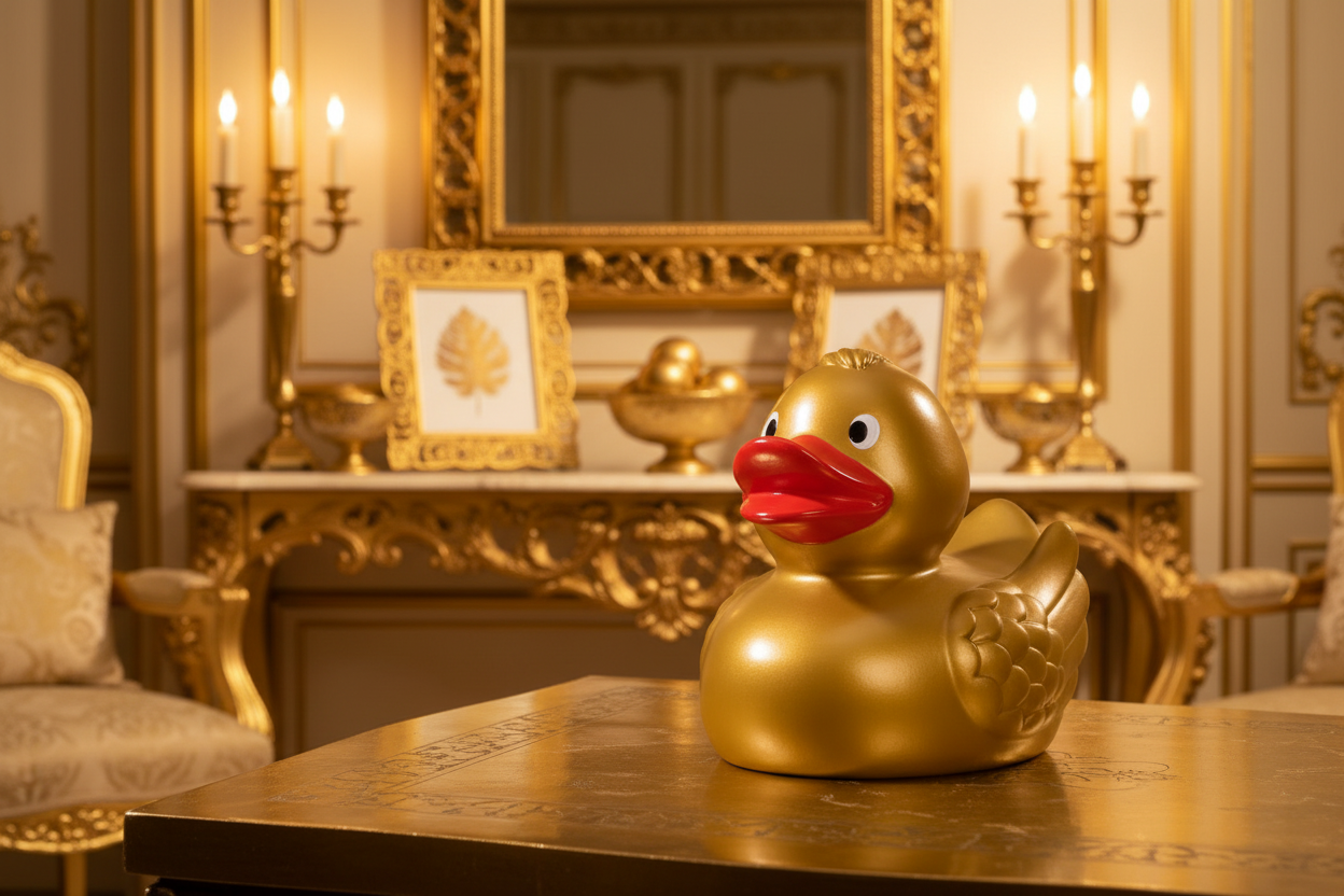 Gilded duck