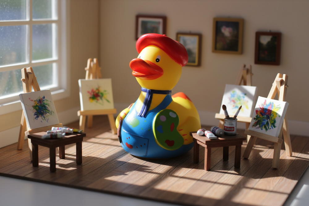 Duck the Artist Painter