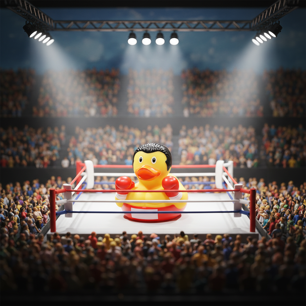 Boxing duck