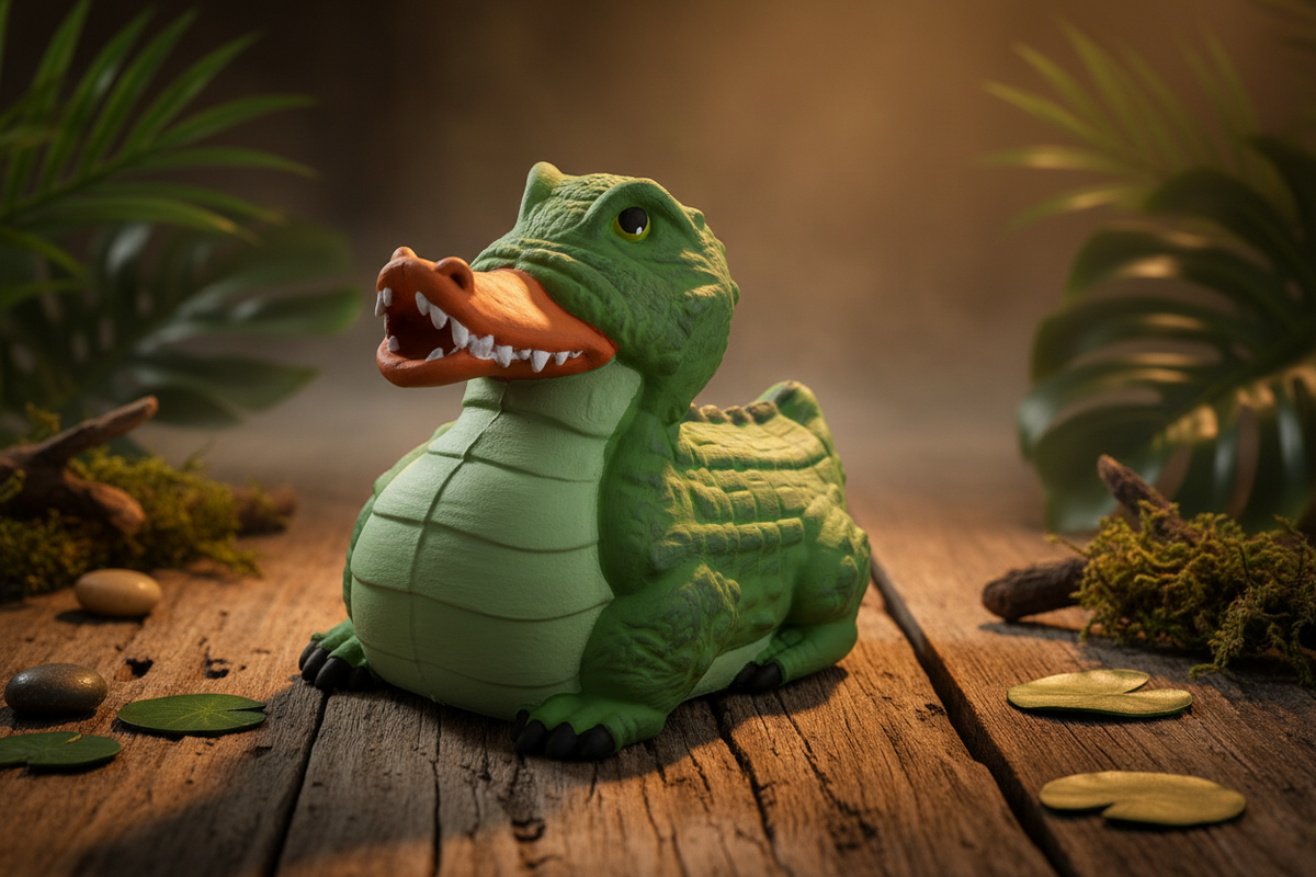 Crocodile duck