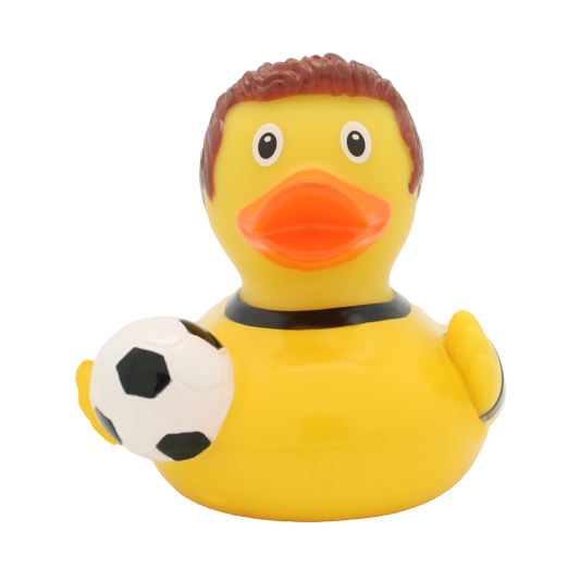 Yellow footballer duck