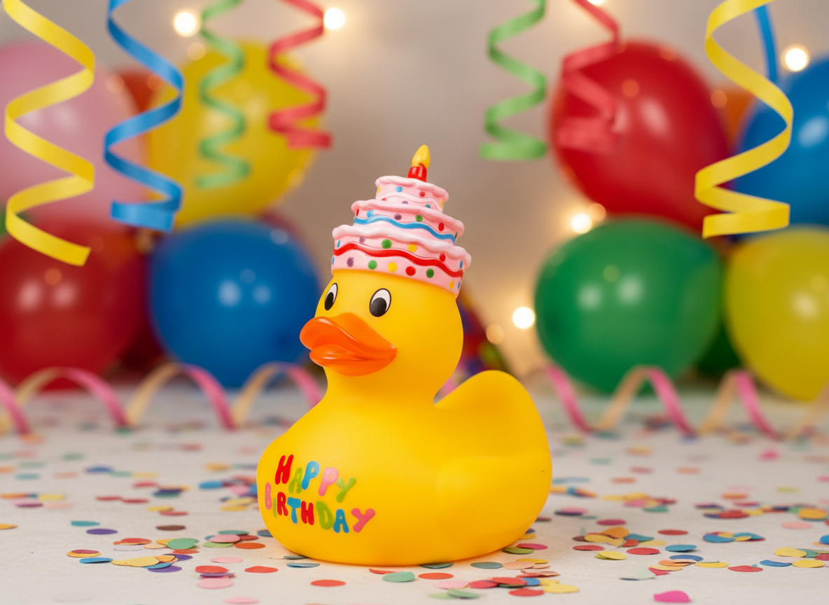Birthday yellow duck