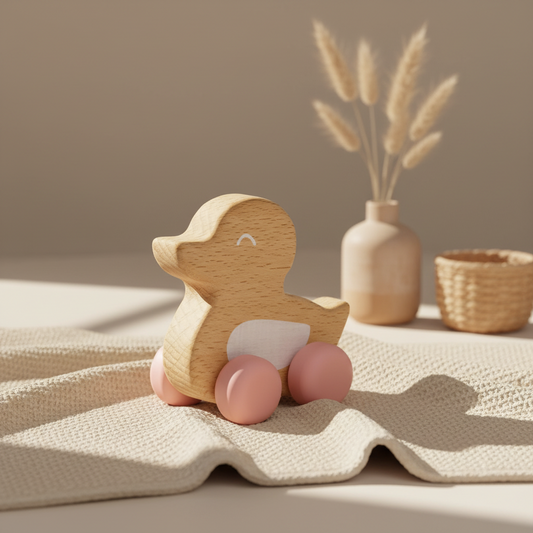 Canard Jouet de dentition rose