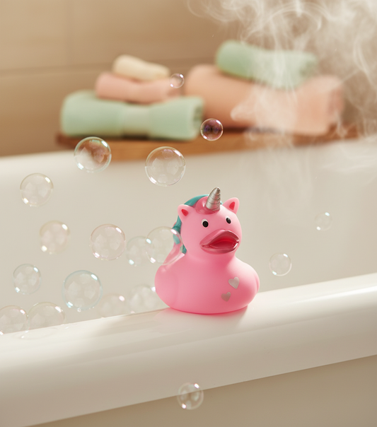 Canard Licorne Rose Cœur