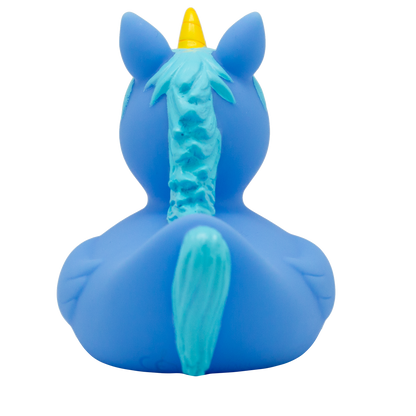 Blue unicorn duck