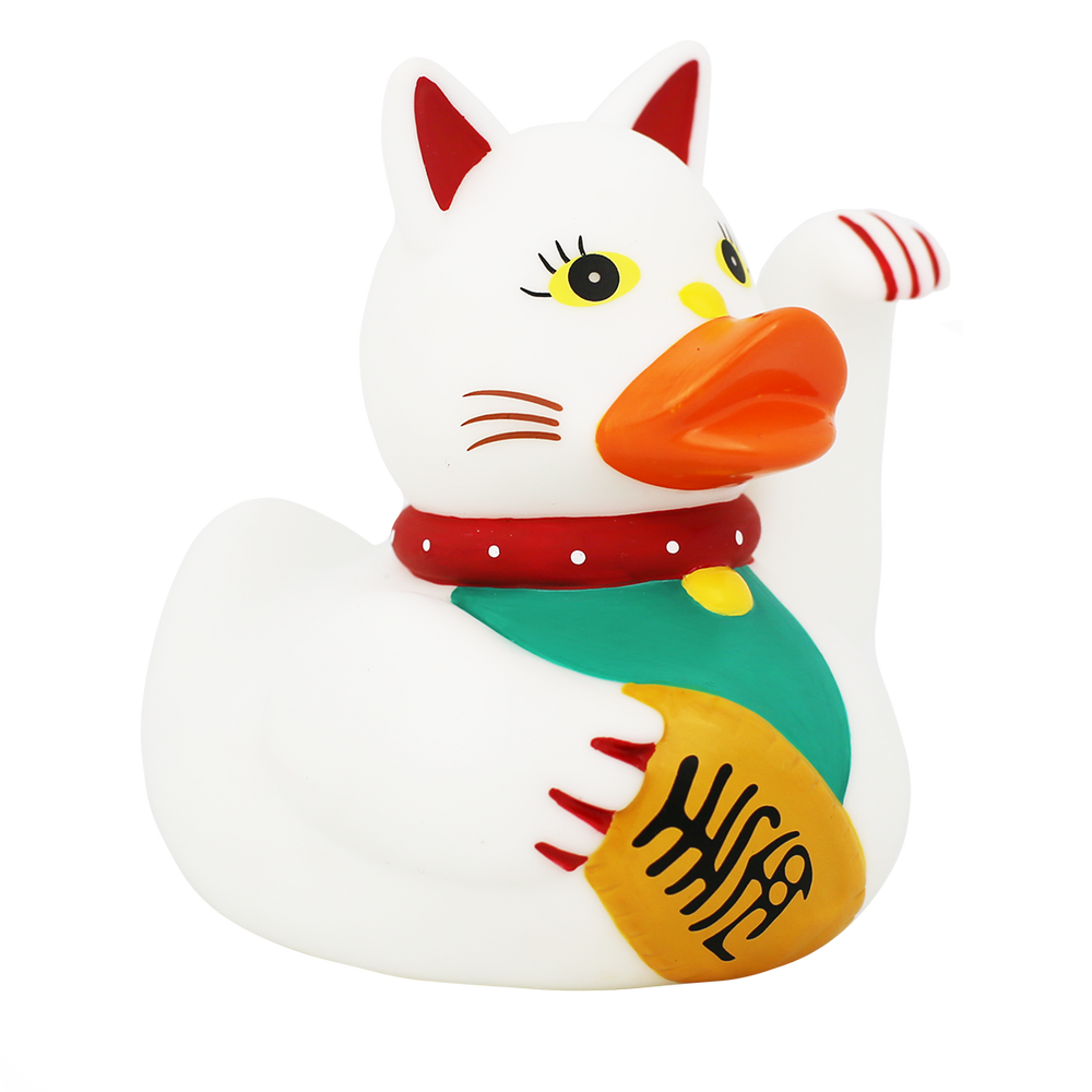 Lucky Cat Rubber Duck