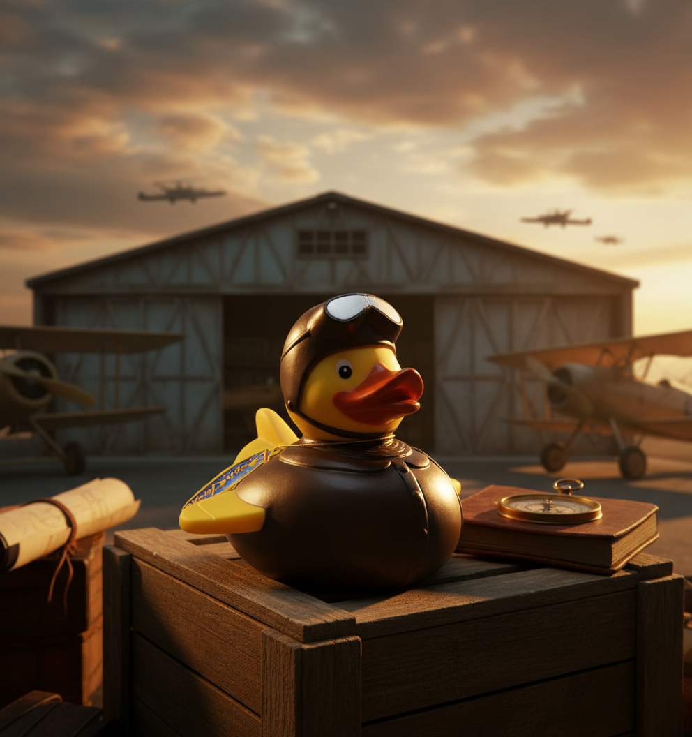Vintage pilot duck