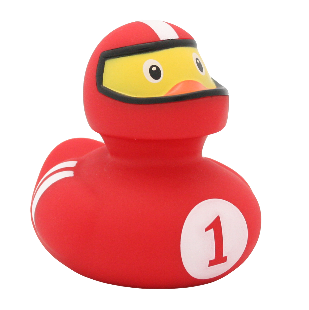 Canard Pilote de Course Rouge