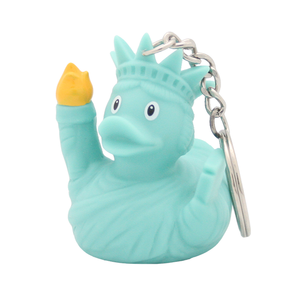 Duck keychain statue of freedom