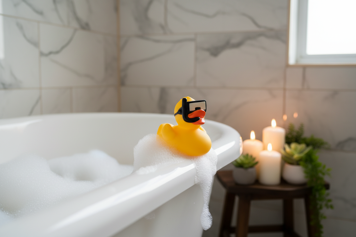 Canard Tuba et Masque de Plongée